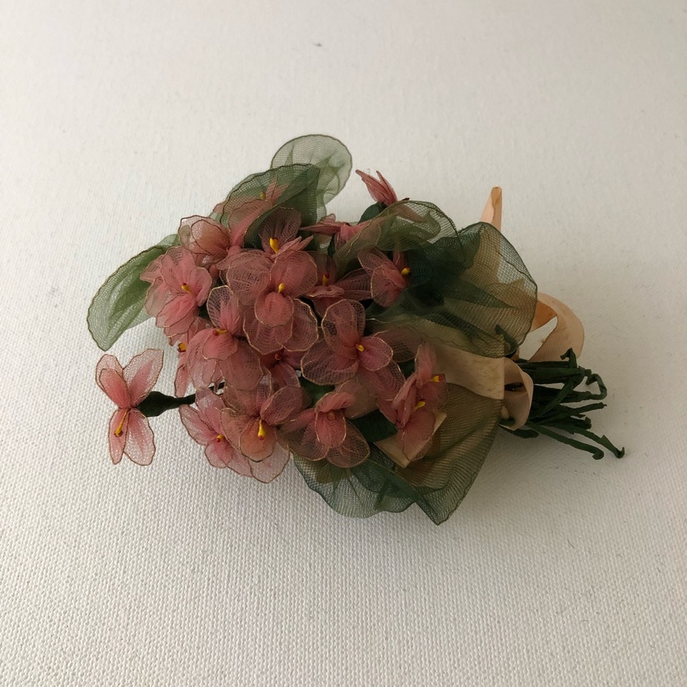 Vintage Pink Floral Corsage